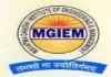 Mahatma Gandhi Institute of Engineering & Management (MGIEM), Admission 2018