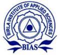 Birla Institute of Applied Sciences (BIAS), Admission 2018